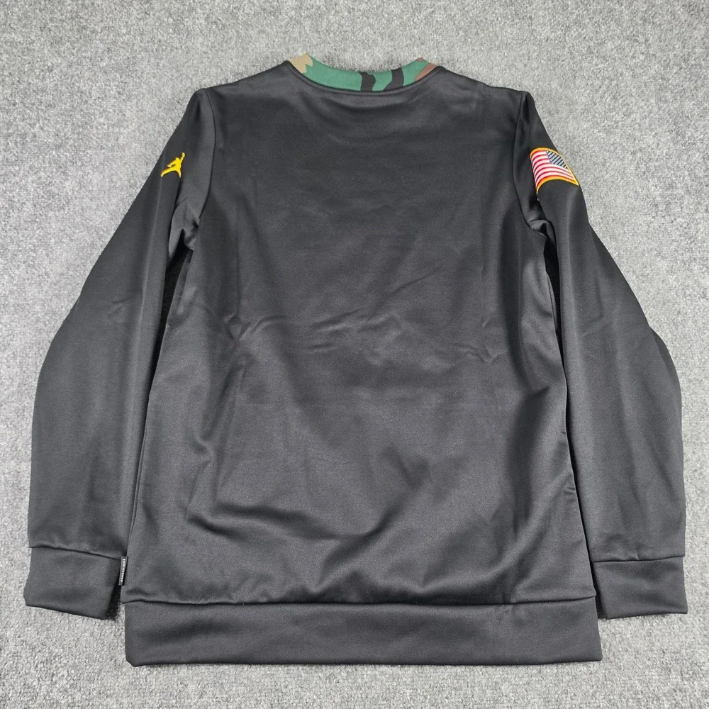 Michigan Wolverines Jordan Sweatshirt Mens S Black Camo Pullover DD4308-010
